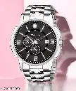 Stainless Steel Formal Casual Analog Date Function Watch For Boys and Mens]