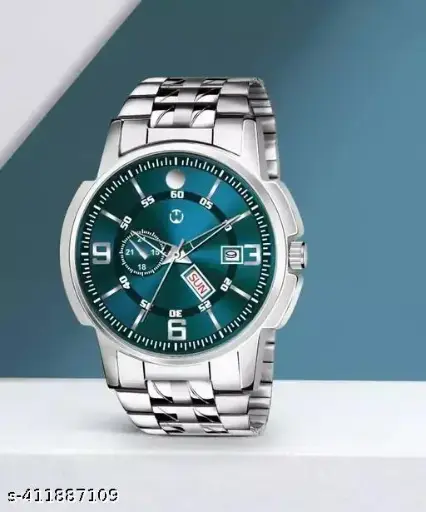 HMRT Silver Stainless Chain Green Dial Men’s & Boy’s Analog Watch